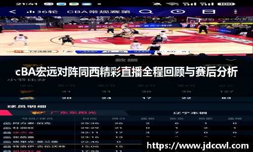 cBA宏远对阵同西精彩直播全程回顾与赛后分析